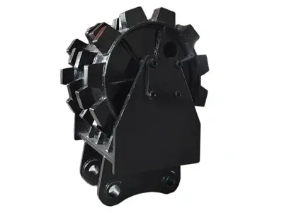 excavator compaction wheel