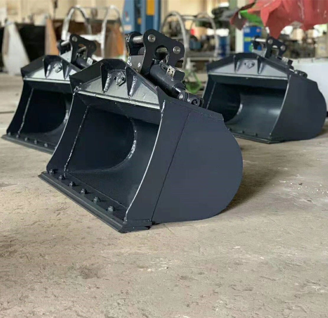 excavator bucket tilt attachment