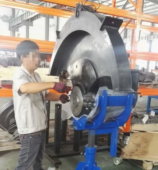 excavator concrete saw