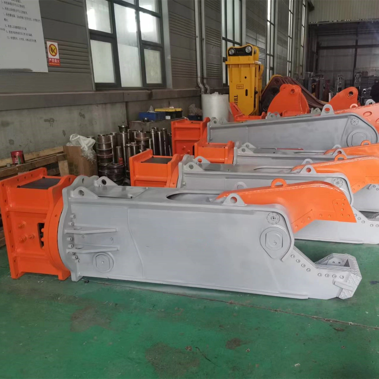 excavator metal shear attachment