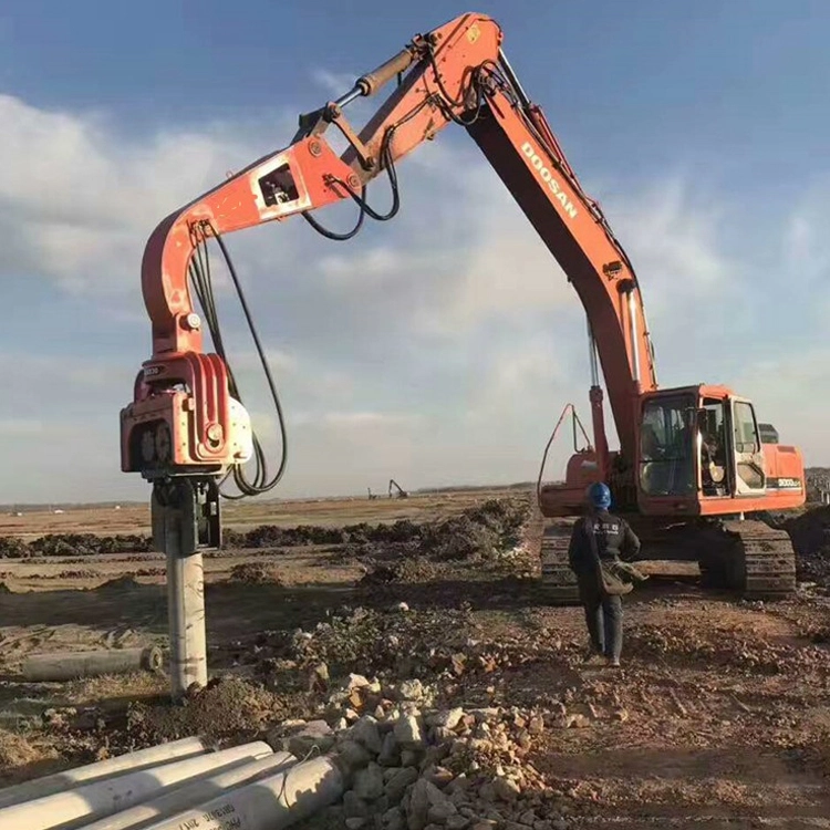 hydraulic vibro hammer sheet pile driving