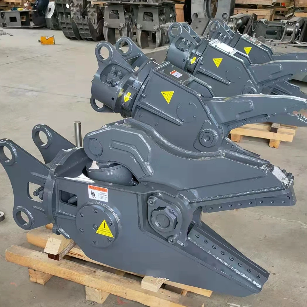 mini excavator shear attachments