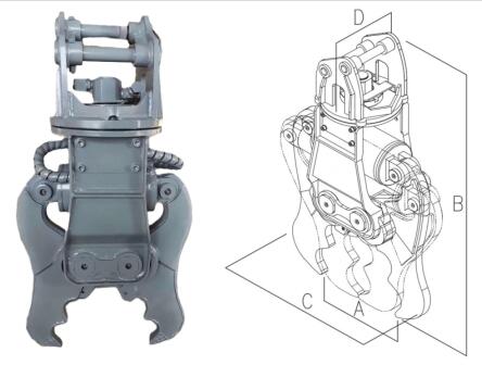 Demolition Pulverizer For Mini Excavator