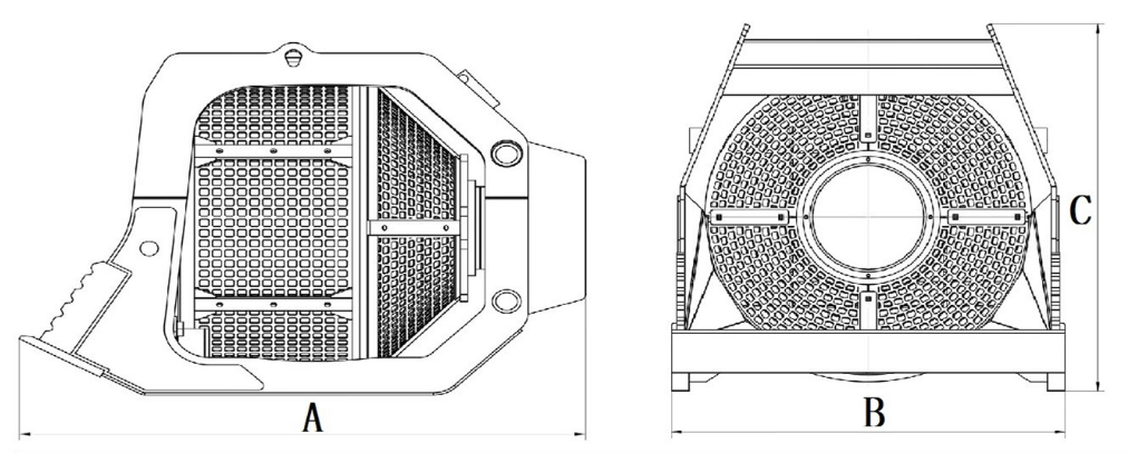 Rotary Screen Bucket