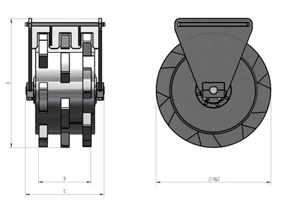 skid steer compaction wheel