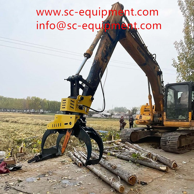 grapple saw excavator attachment for sale