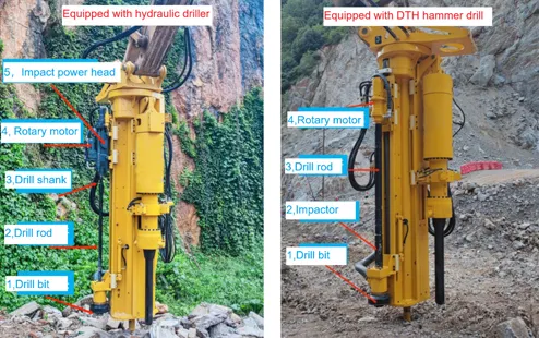 The Difference Between Hydraulic Drill and DTH Hammer Drill